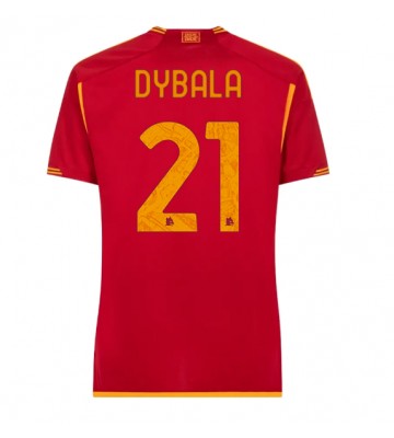 AS Roma Paulo Dybala #21 Hemmatröja Dam 2023-24 Kortärmad